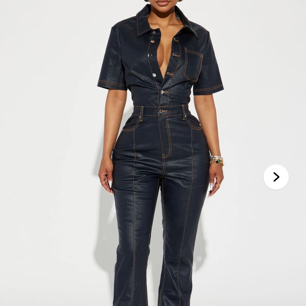 Fashion Nova Denim Jumpsuit